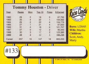 1990 Maxx #133 Tommy Houston Back