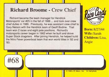 1990 Maxx #68 Richard Broome Back