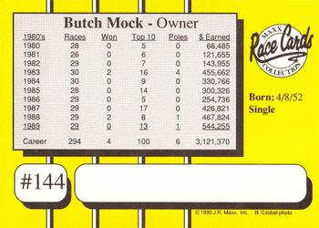 1990 Maxx #144 Butch Mock Back