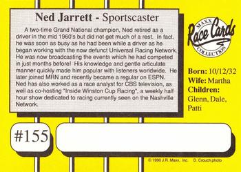 1990 Maxx #155 Ned Jarrett Back