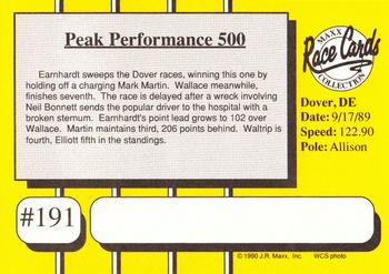 1990 Maxx #191 Dale Earnhardt's Car Back