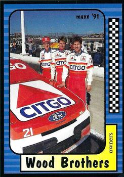 1991 Maxx #159 Wood Brothers Front