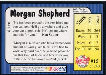 1991 Maxx #15 Morgan Shepherd Back