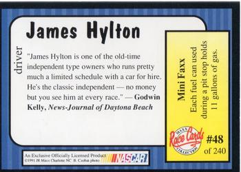 1991 Maxx #48 James Hylton Back