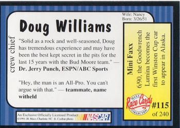 1991 Maxx #115 Doug Williams Back