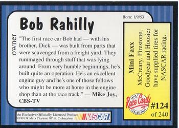1991 Maxx #124 Bob Rahilly Back