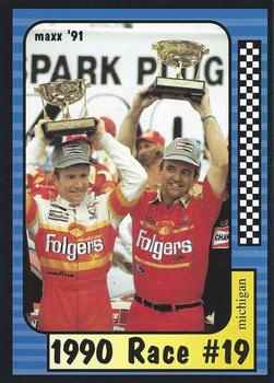 1991 Maxx #189 1990 Race #19-Michigan Front
