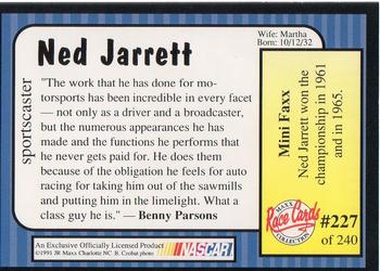 1991 Maxx #227 Ned Jarrett Back