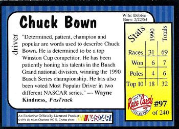 1991 Maxx #97 Chuck Bown Back
