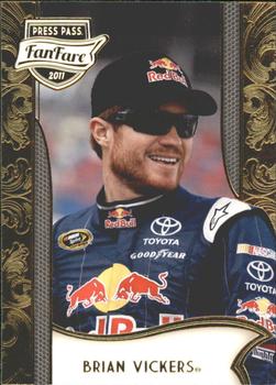 2011 Press Pass Fanfare #37 Brian Vickers Front