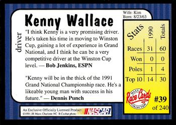 1991 Maxx Update #39 Kenny Wallace Back