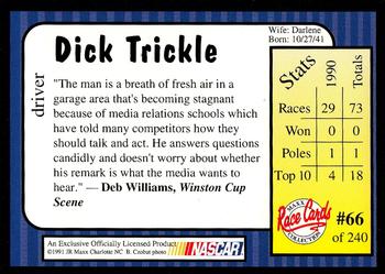 1991 Maxx Update #66 Dick Trickle Back