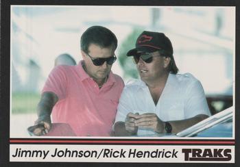 1991 Traks #67 Jimmy Johnson / Rick Hendrick Front
