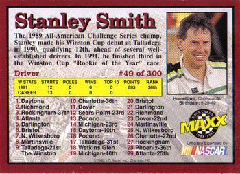 1992 Maxx (Red) #49 Stanley Smith Back