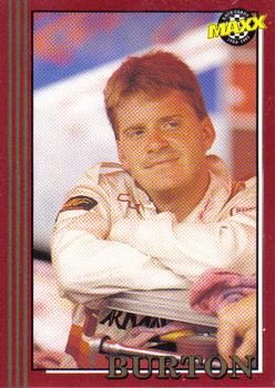 1992 Maxx (Red) #57 Jeff Burton Front