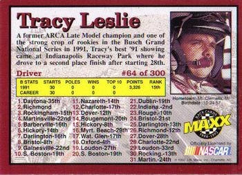 1992 Maxx (Red) #64 Tracy Leslie Back