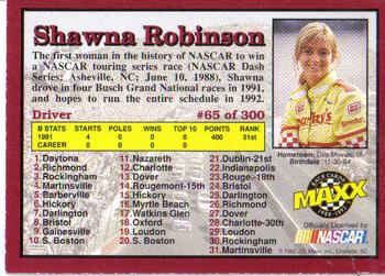 1992 Maxx (Red) #65 Shawna Robinson Back