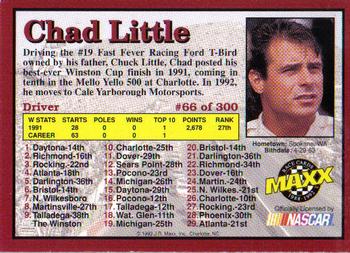 1992 Maxx (Red) #66 Chad Little Back