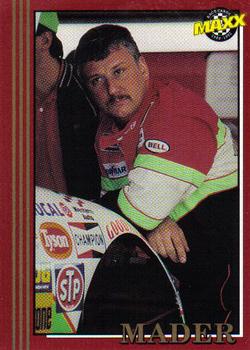 1992 Maxx (Red) #92 Dave Mader Front