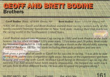 1993 Action Packed #161 Geoff and Brett Back