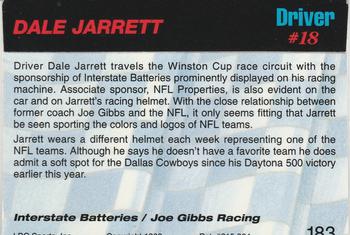 1993 Action Packed #183 Dale Jarrett Back