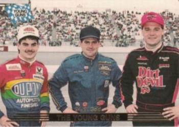 1993 Action Packed - 24K Gold #32G Jeff Gordon / Bobby Labonte / Kenny Wallace Front