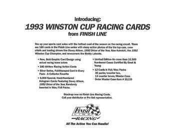 1993 Finish Line #NNO Jeff Gordon / Rusty Wallace / Davey Allison / Bobby Labonte / Morgan Shepherd Back