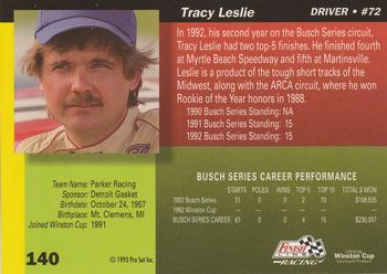 1993 Finish Line #140 Tracy Leslie Back