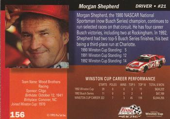 1993 Finish Line #156 Morgan Shepherd Back