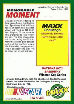 1993 Maxx #156 Richard Petty Back