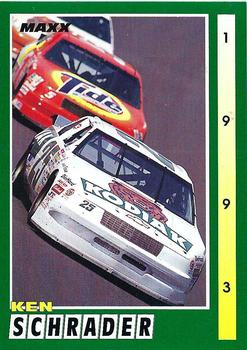 1993 Maxx #186 Ken Schrader's Car Front