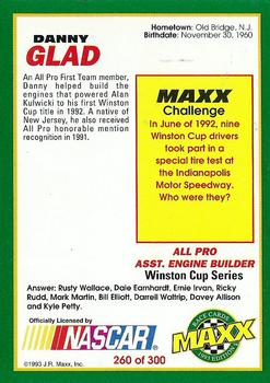 1993 Maxx #260 Danny Glad Back
