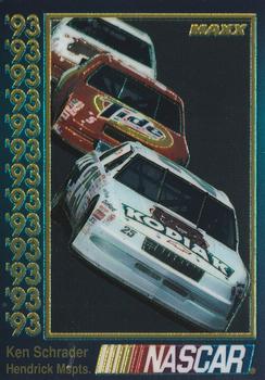 1993 Maxx Premier Plus #32 Ken Schrader's Car Front