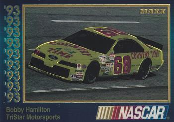 1993 Maxx Premier Plus #35 Bobby Hamilton's Car Front