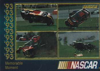1993 Maxx Premier Plus #62 Davey Allison Crash Front