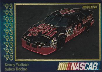 1993 Maxx Premier Plus #82 Kenny Wallace's Car Front