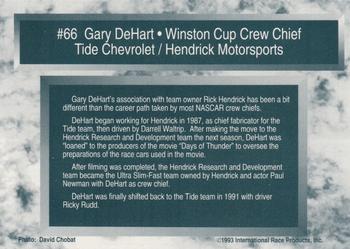 1993 Traks #66 Gary DeHart Back