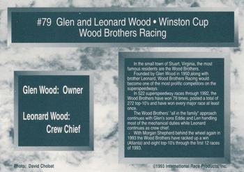 1993 Traks #79 Glen Wood / Leonard Wood Back