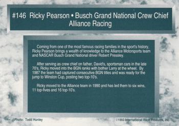 1993 Traks #146 Ricky Pearson Back