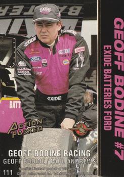 1994 Action Packed #111 Geoff Bodine's Car Back