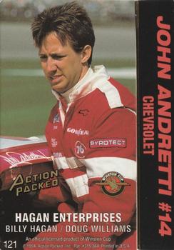 1994 Action Packed #121 John Andretti's Car Back