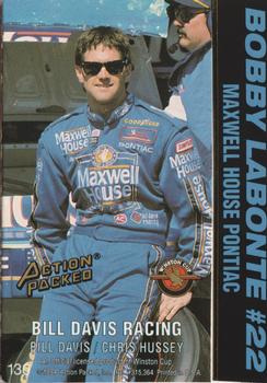 1994 Action Packed #130 Bobby Labonte's Car Back