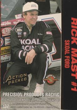 1994 Action Packed #137 Rick Mast's Car Back