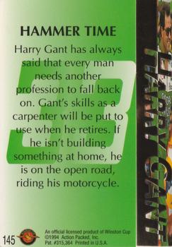 1994 Action Packed #145 Harry Gant Back