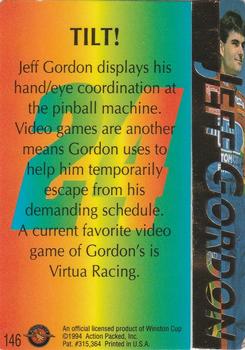 1994 Action Packed #146 Jeff Gordon Back
