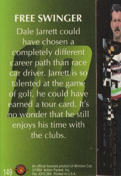 1994 Action Packed #149 Dale Jarrett Back
