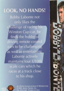 1994 Action Packed #150 Bobby Labonte Back