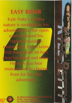 1994 Action Packed #157 Kyle Petty Back