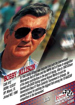 1994 Finish Line #132 Bobby Allison Back