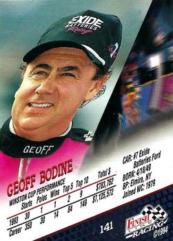 1994 Finish Line #141 Geoff Bodine Back